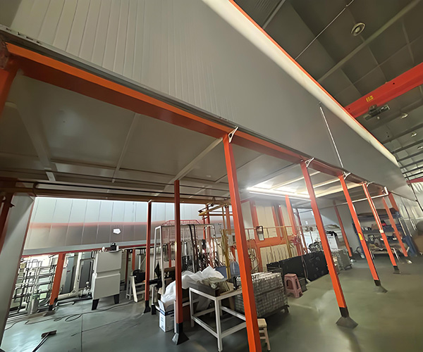 威海某建材企業噴漆流水線工程案例